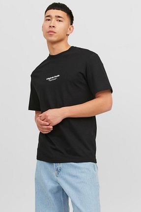 تیشرت مشکی مردانه رگولار Jack & Jones - کد 724292034