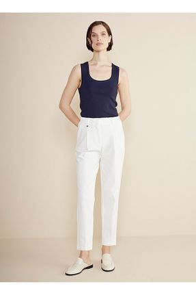 شلوار نباتی زنانه کمر کش دار BROOKS BROTHERS - کد 927755141