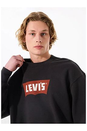 سوئیشرت مشکی مردانه چاپی Levi