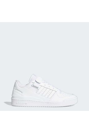 کفش بسکتبال سفید زنانه چرم مصنوعی adidas - کد 94563191