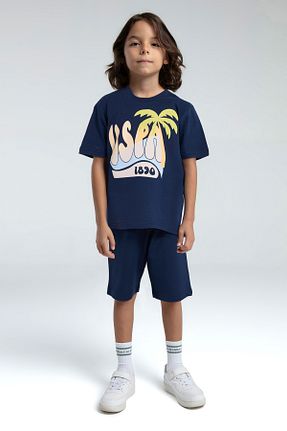ست لباس راحتی سرمه ای بچه گانه ساده U.S. Polo Assn. - کد 927788273