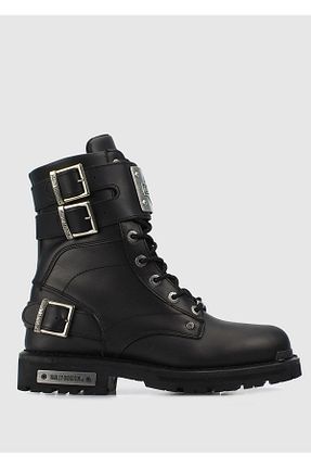 بوت / نیم بوت مشکی مردانه پاشنه تخت Harley Davidson - کد 182898061