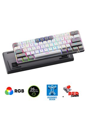 کیبورد گیمر رنگی Sarftech - کد 927562917
