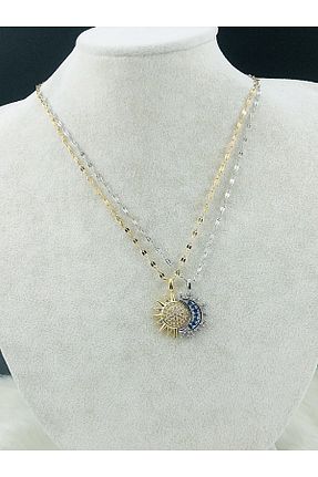 گردنبند استیل ( فولاد ) رنگی زنانه استیل ضد زنگ DS DİAMONDSHOP - کد 927804877
