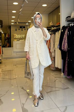 کت حجاب نباتی زنانه اورسایز Vosse - کد 927805322