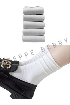 جوراب سفید زنانه پنبه ای STEPPE BERRY - کد 927806067