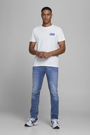 شلوار جین آبی مردانه پاچه گشاد Jack & Jones - کد 26041809