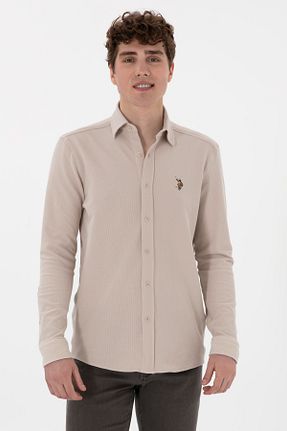پیراهن مشکی مردانه یقه پیراهنی U.S. Polo Assn. - کد 927802499