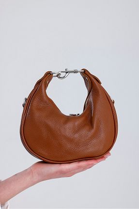 کیف دوشی نارنجی زنانه چرم خالص Miales - کد 921918962