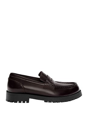 کفش لوفر زرشکی مردانه پلی اورتان Pull & Bear - کد 927809056