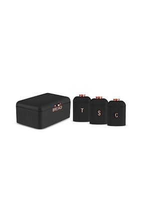 جعبه / سبد نان مشکی استیل (فولاد) Karaca - کد 927813645