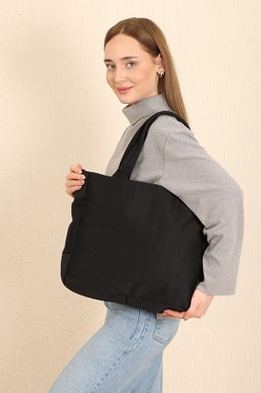 کیف دوشی مشکی زنانه پارچه ای Shaka - کد 220056279