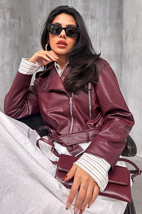 کت زرشکی زنانه رگولار moda armanc - کد 896412578