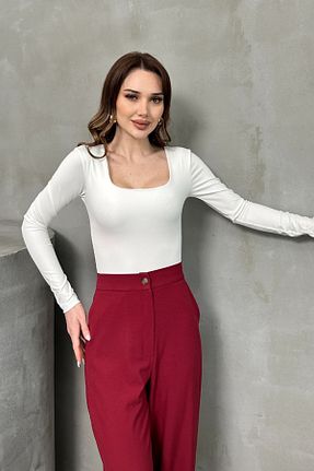 بلوز سفید زنانه ساده msm fashion - کد 927823030