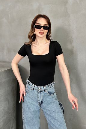 بلوز مشکی زنانه ساده msm fashion - کد 927820135