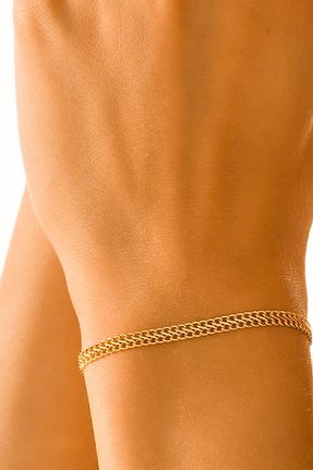 دستبند طلا زرد زنانه 14 عیار K KRAFTIVA JEWELRY - کد 927843650