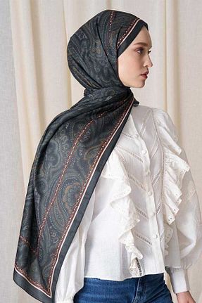 شال سبز زنانه پنبه ای Madame Polo - کد 927843360