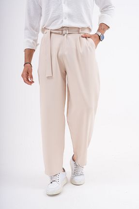 شلوار بژ مردانه بافتنی byata.style - کد 927841084