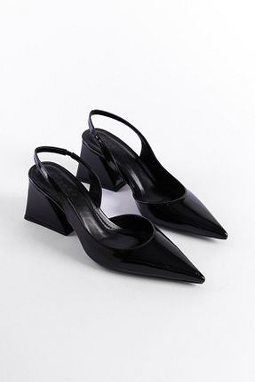 کفش پاشنه بلند کلاسیک مشکی زنانه چرم مصنوعی Capone Outfitters - کد 807182806