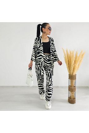 کافتان و کیمونو حجاب رنگی زنانه پلی استر 6 butik altı üstü butik - کد 927842042