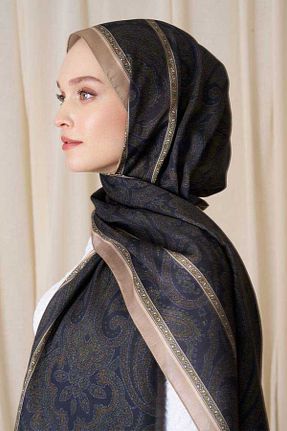 شال طلائی زنانه پنبه ای Madame Polo - کد 927843232