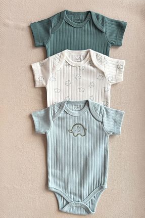 بادی و سرهمی نوزادی رنگی بچه گانه پارچه HAFY BABY - کد 927843378