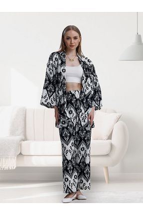 کیمونو و کافتان مشکی زنانه لیکرا MOONBULL - کد 927336367