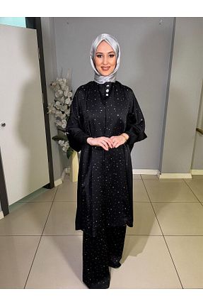 کت حجاب مشکی A-line yeşim özcan - کد 927862348