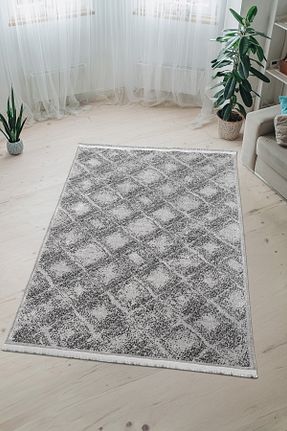 گلیم طوسی پنبه ای Massilia Home - کد 927858235