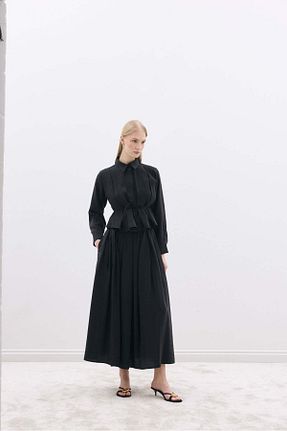 ست بالاتنه و پائین تنه مشکی زنانه SENA GÜVEN - کد 924350817