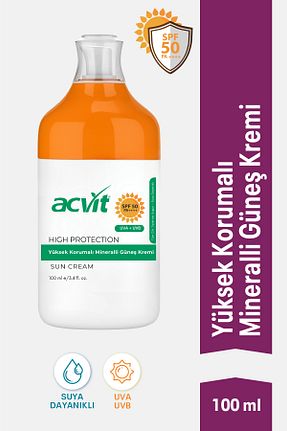 کرم ضد آفتاب بدن SPF 50 + Acvit - کد 926004697