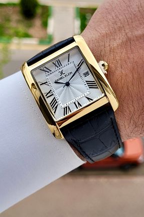 ساعت مچی طلائی مردانه 44 میلی متر Daniel Klein - کد 927710394