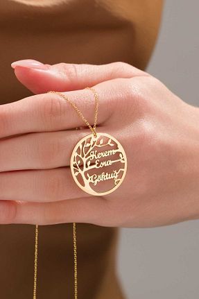 گردنبند نقره زرد زنانه 925 عیار bs begisilver - کد 927867739