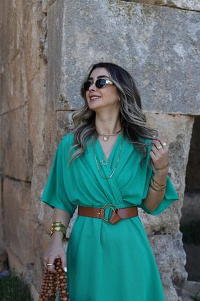 لباس سبز زنانه بافتنی bytugcekaya - کد 927888358