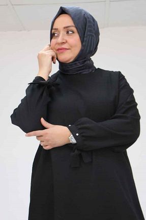 ست بالاتنه و پائین تنه حجاب مشکی زنانه سایز بزرگ Eslina - کد 927877433