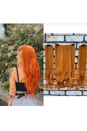 کلاه گیس نارنجی aura peruk - کد 927887014