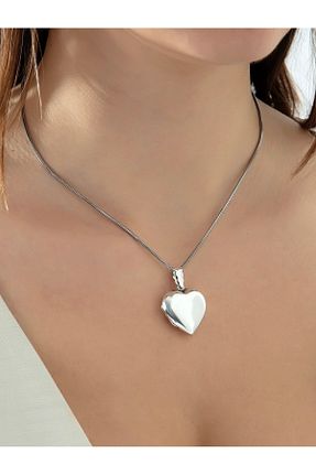 گردنبند نقره طوسی زنانه 925 عیار Pinart - کد 927888952