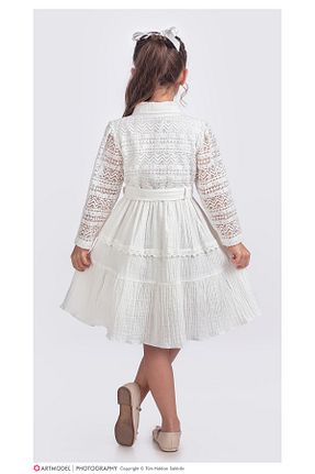 لباس سفید بچه گانه بافتنی Pina Kids - کد 927917390