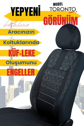 روکش صندلی خودرو مشکی KETHLİNE - کد 927884790