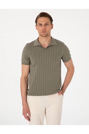 پولوشرت خاکی مردانه تریکو Pierre Cardin - کد 927891308