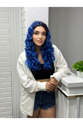 کلاه گیس آبی aura peruk - کد 927892882