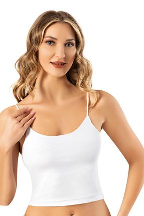 بلوز سفید زنانه ساده BUTİK1AVM - کد 927909145