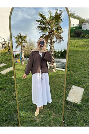 پیراهن قهوه ای زنانه رگولار EMPERİA - کد 927911940