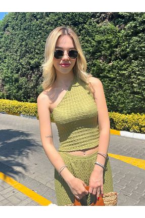 بلوز سبز زنانه ساده MetuCA - کد 927909759
