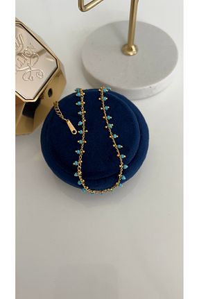 خلخال جواهر طلائی زنانه استیل (فولاد) SU PERİSİ TAKI BİJUTERİ - کد 927912695