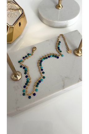 خلخال جواهر طلائی زنانه استیل (فولاد) SU PERİSİ TAKI BİJUTERİ - کد 927912699