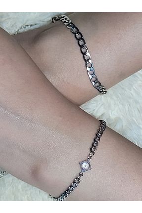دستبند استیل (فولاد) رنگی زنانه استیل ضد زنگ Redhead - کد 928085923