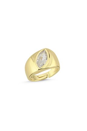 انگشتر استیل (فولاد) طلائی زنانه استیل (فولاد) VenüsDesign - کد 927929193