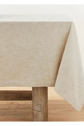 رومیزی بژ کتان ÇIQRIK HOME - کد 928089197