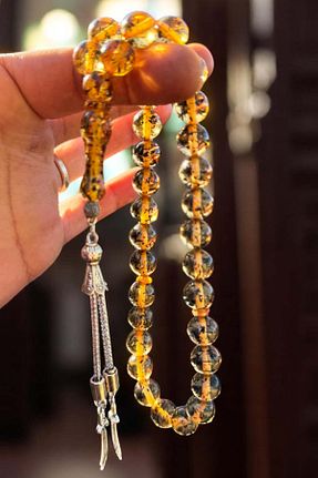 تسبیح زرد کهربا Atolyezone - کد 927932454